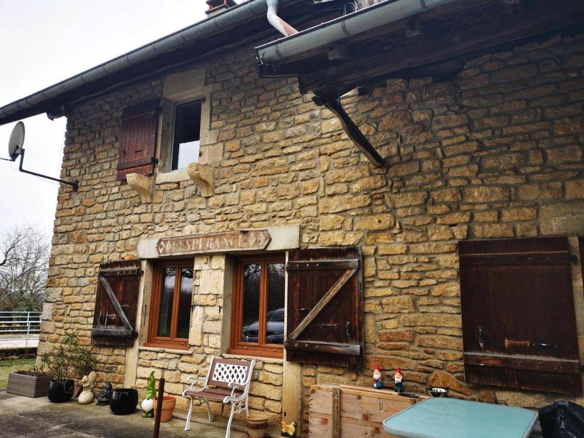 Domaine De L'Esperance, Chambre Rose Panzió Bersaillin Kültér fotó